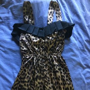Silk LF Cheetah Party Dress